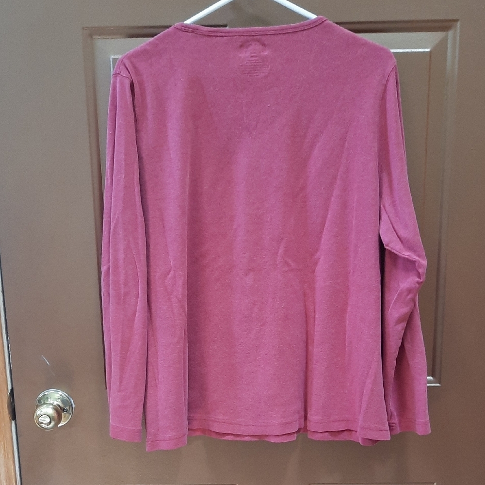 Duluth Trading Co Red Long Sleeve T-Shirt - Picture 2 of 6